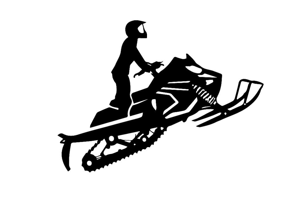 Snowmobiler - Metal Wall Art