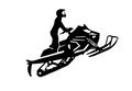 Snowmobiler - Metal Wall Art