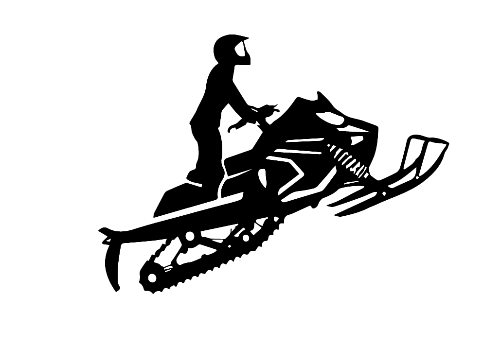 Snowmobiler - Metal Wall Art